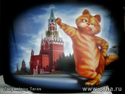 Гарфилд на красной площади
