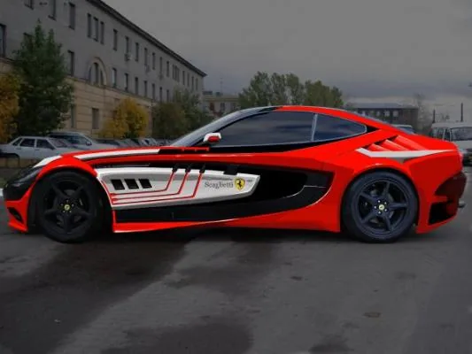 Эскиз Ferrari Scaglietti